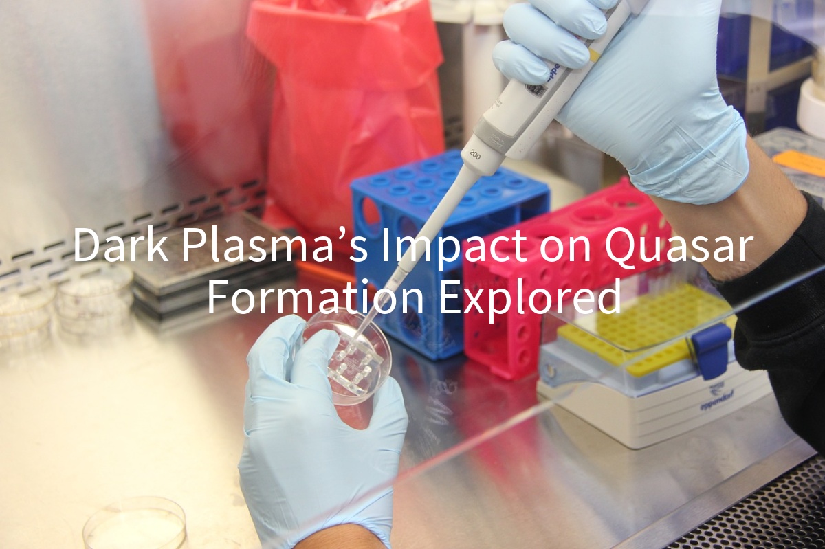 Dark Plasma’s Impact on Quasar Formation Explored