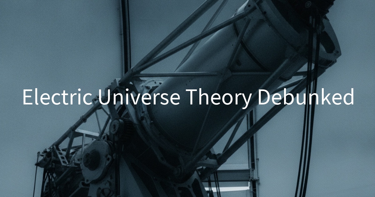 Electric Universe Theory Debunked