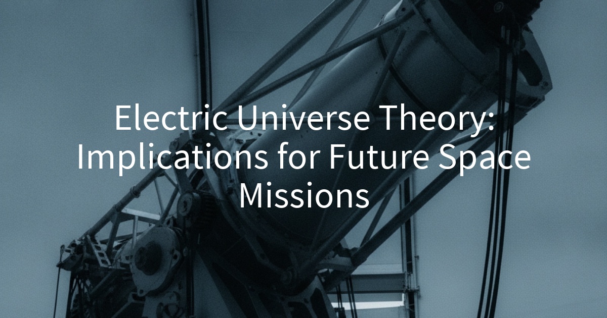 Electric Universe Theory: Implications for Future Space Missions