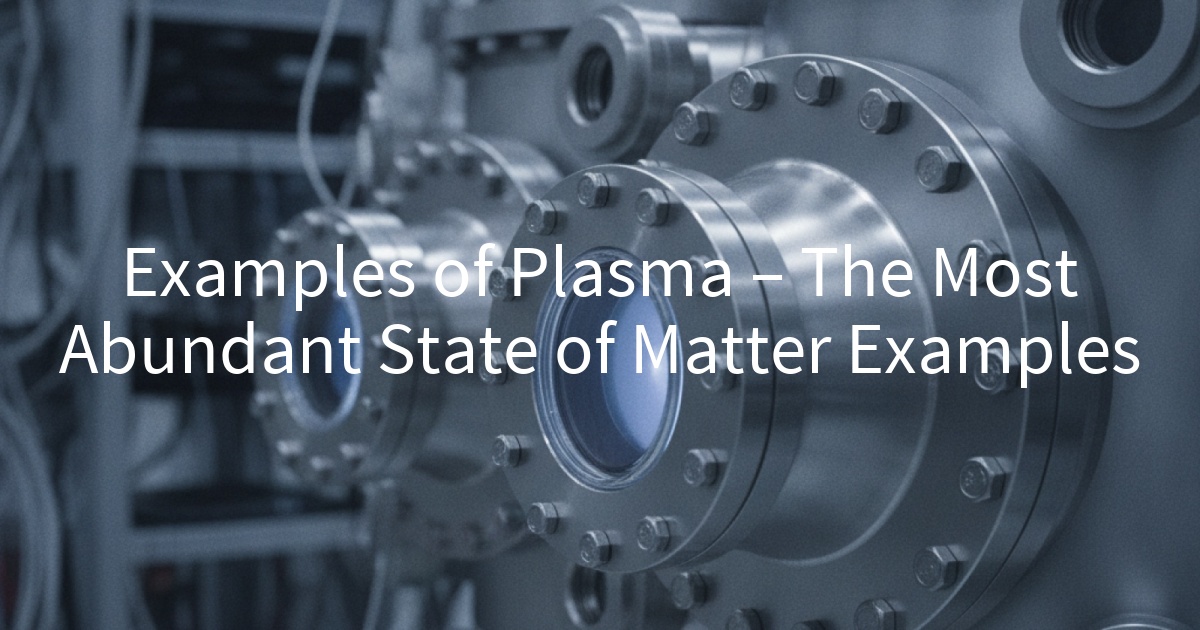 Examples of Plasma – The Most Abundant State of Matter Examples